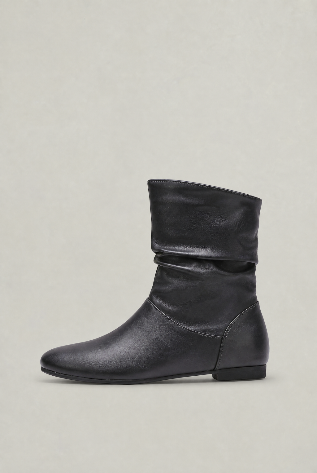 Women’s Faux Leather Slouch Mid-Calf Boots