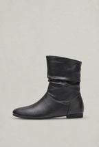 Women’s Faux Leather Slouch Mid-Calf Boots