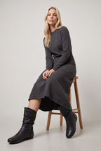 Women’s Faux Leather Slouch Mid-Calf Boots