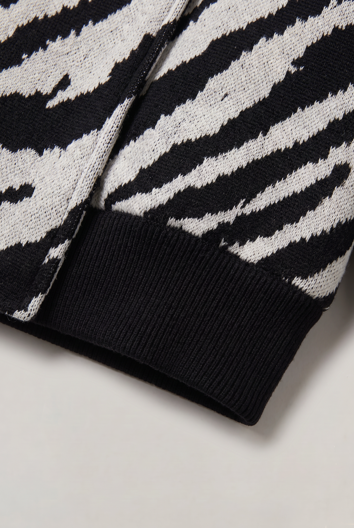 Women’s Zebra Print Jacket Funnel Neck