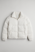 Women’s Corduroy Puffer Zip Jacket