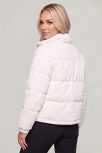 Women’s Corduroy Puffer Zip Jacket