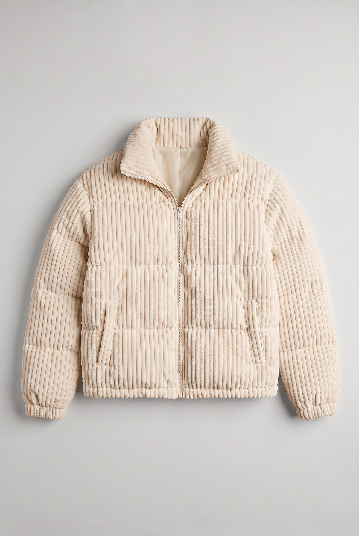 Women’s Corduroy Puffer Zip Jacket