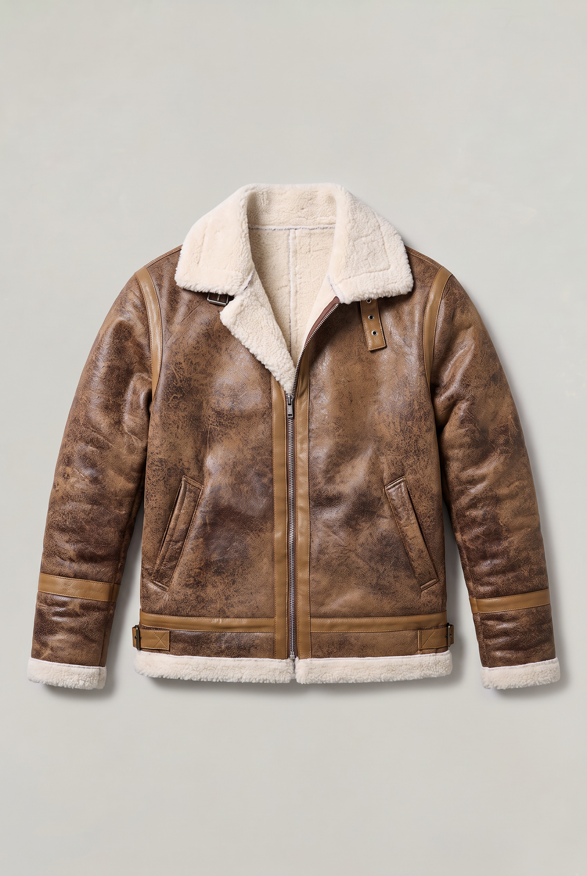 Men’s Faux Shearling-Lined Jacket