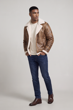 Men’s Faux Shearling-Lined Jacket