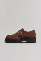 Men's Suede-Effect Derby Shoes Chunky Sole