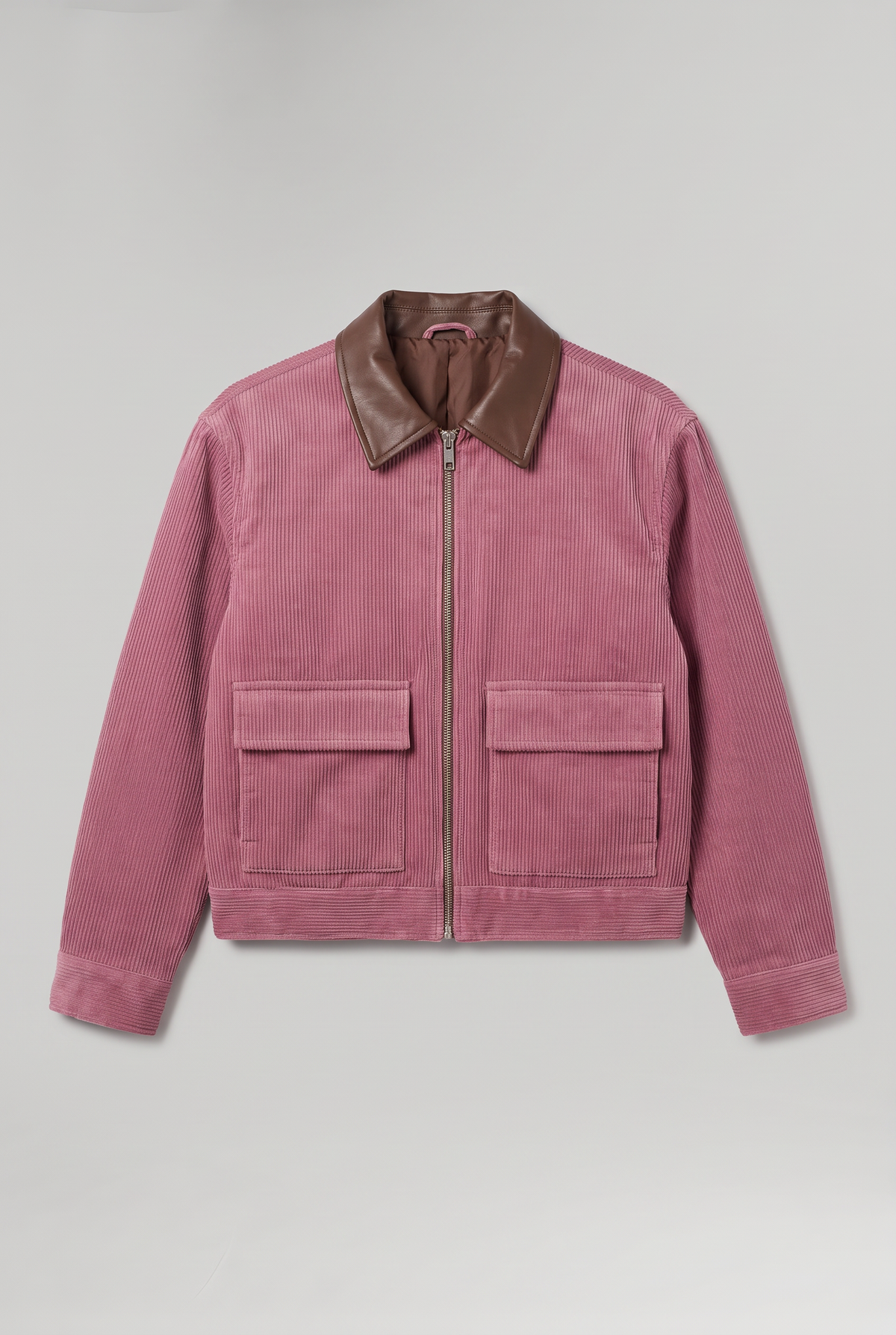 Women’s Corduroy Jacket Contrast Collar