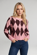 Women’s Argyle Button-Front Cardigan