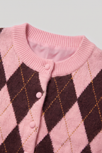 Women’s Argyle Button-Front Cardigan