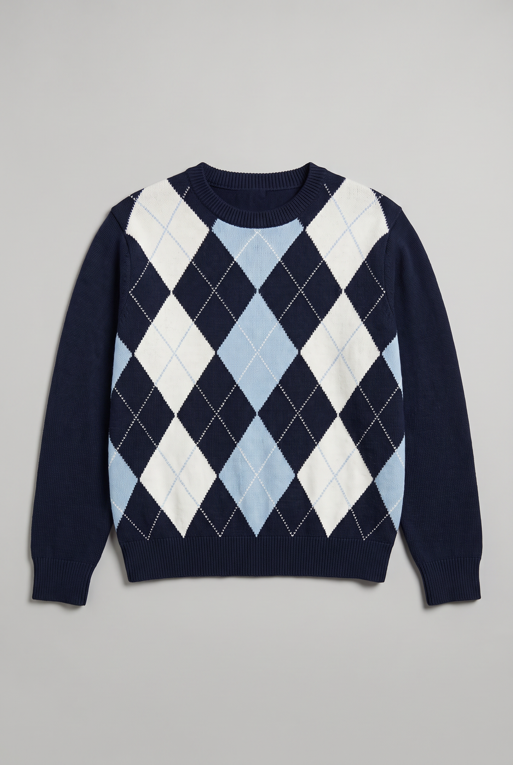 Women’s Argyle Crew Neck Jumper