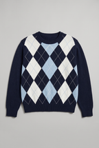 Women’s Argyle Crew Neck Jumper