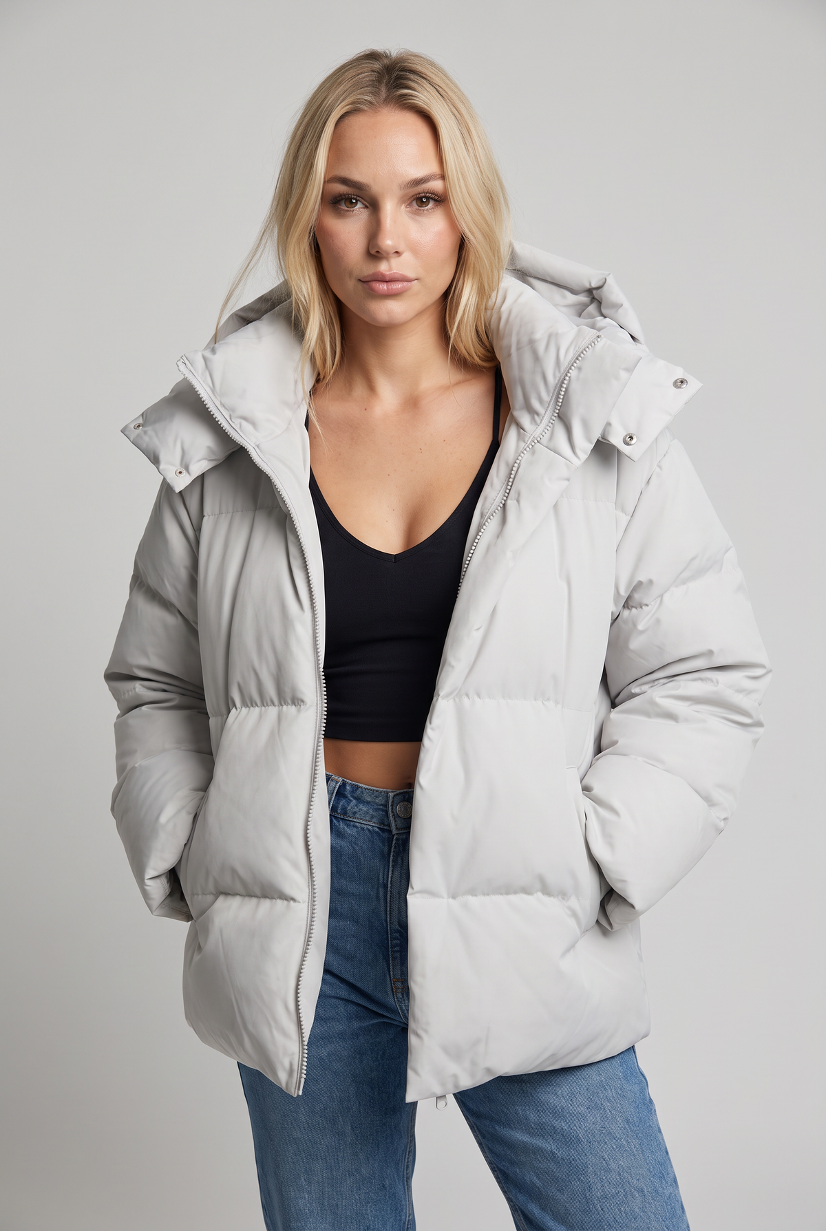Women’s Puffer Jacket Hooded Oversized Fit