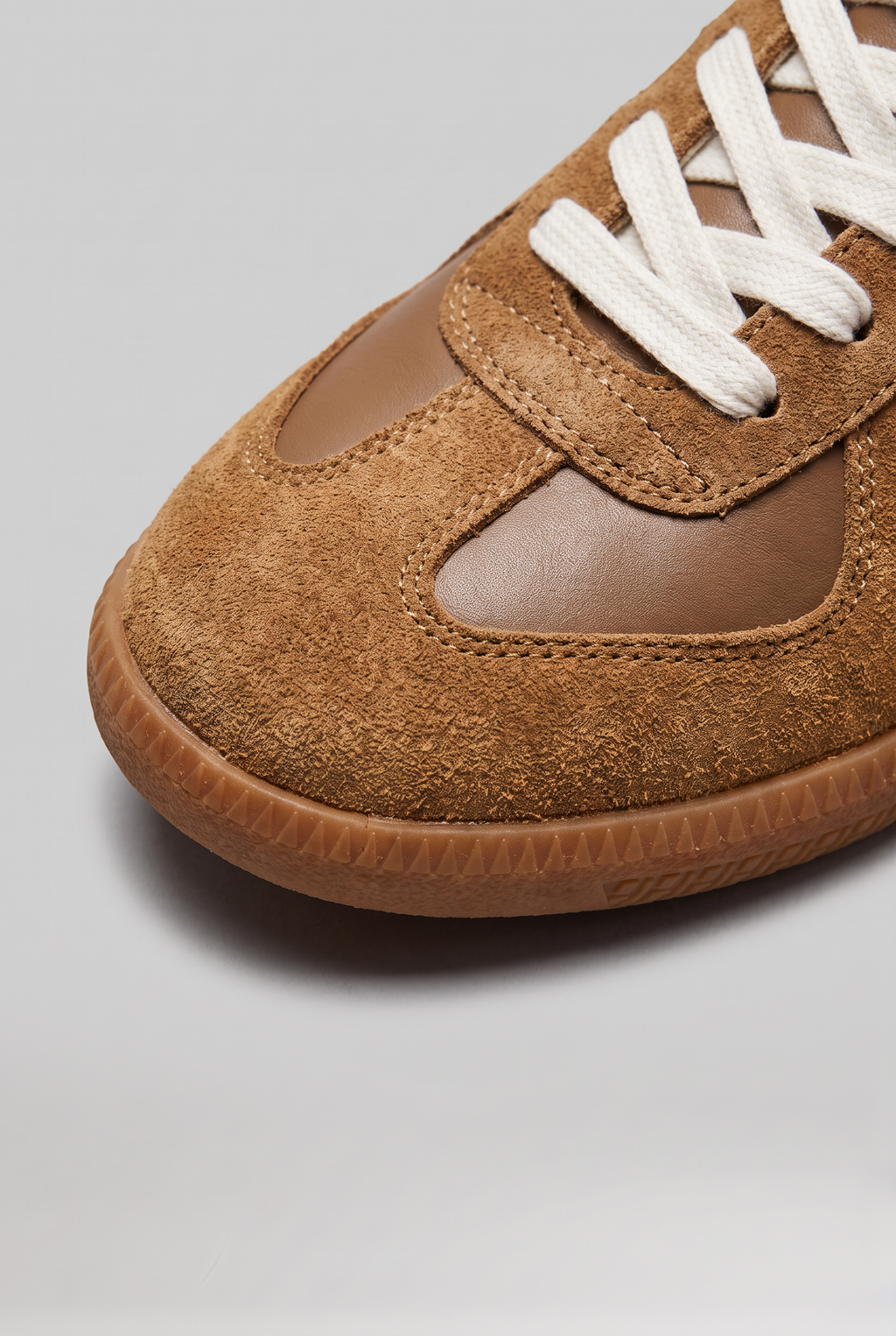 Men’s Suede Look Trainers Gum Sole Low Profile