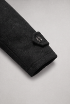 Men’s Wool-Blend Double-Collar Coat