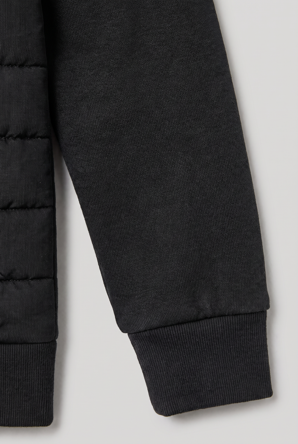 Men’s Hybrid Puffer Jacket Hooded Zip-Up