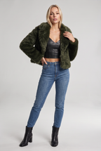 Women’s Faux Fur Jacket Oversized Collar