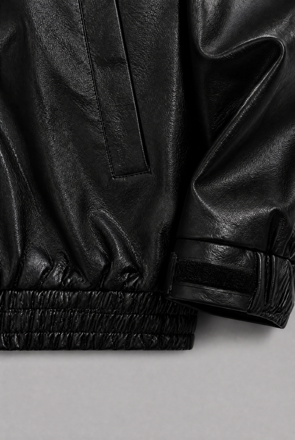Men’s Leather-Look Blouson Jacket