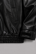 Men’s Leather-Look Blouson Jacket