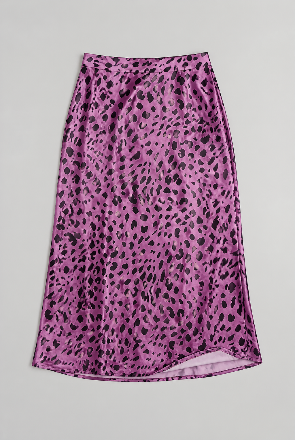 Women’s Polka Dot Satin Look Midi Skirt