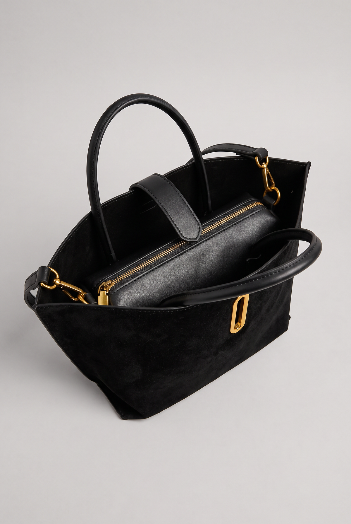 Women’s Structured Tote Bag Gold Hardware