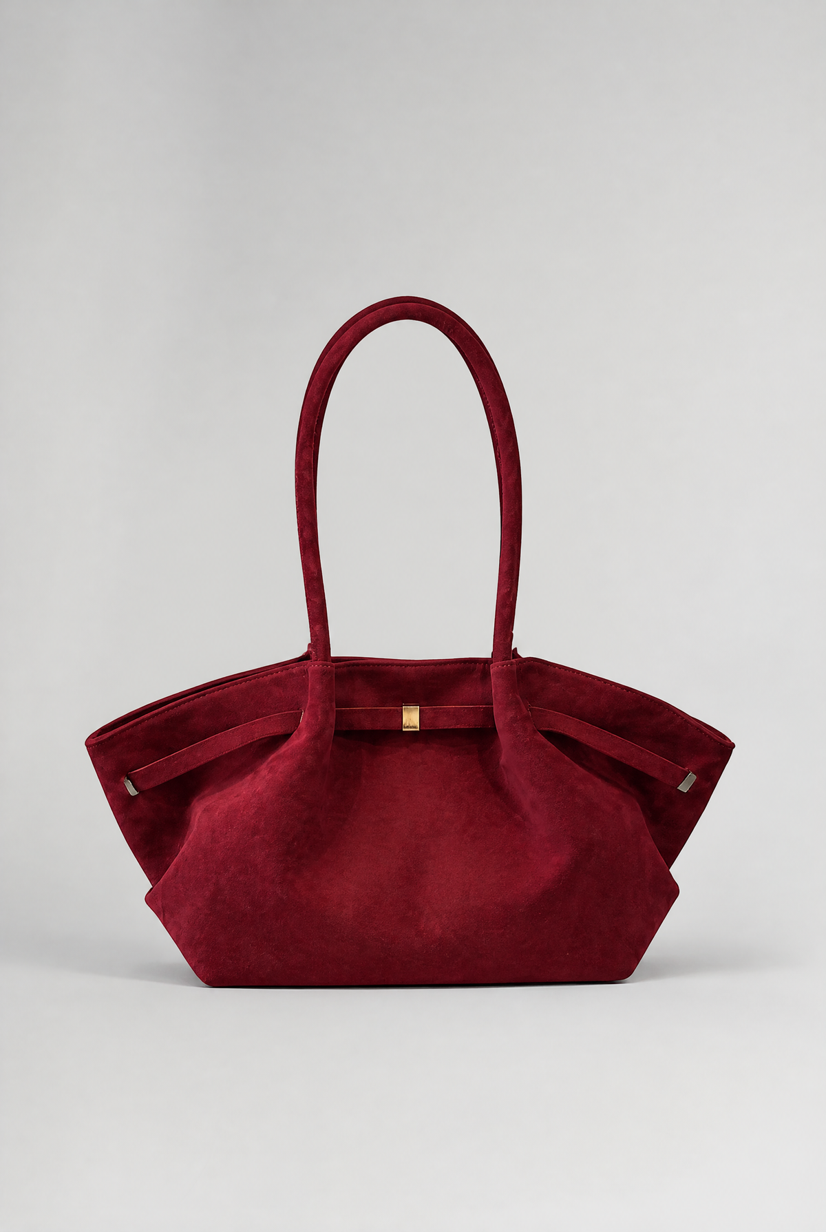 Women’s Suede-Effect Tote Bag Belt Detail