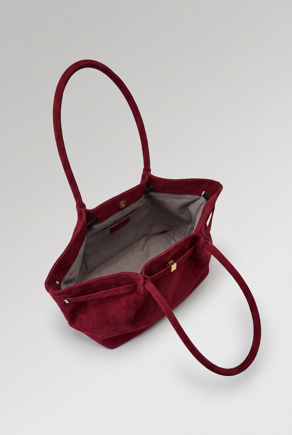 Women’s Suede-Effect Tote Bag Belt Detail