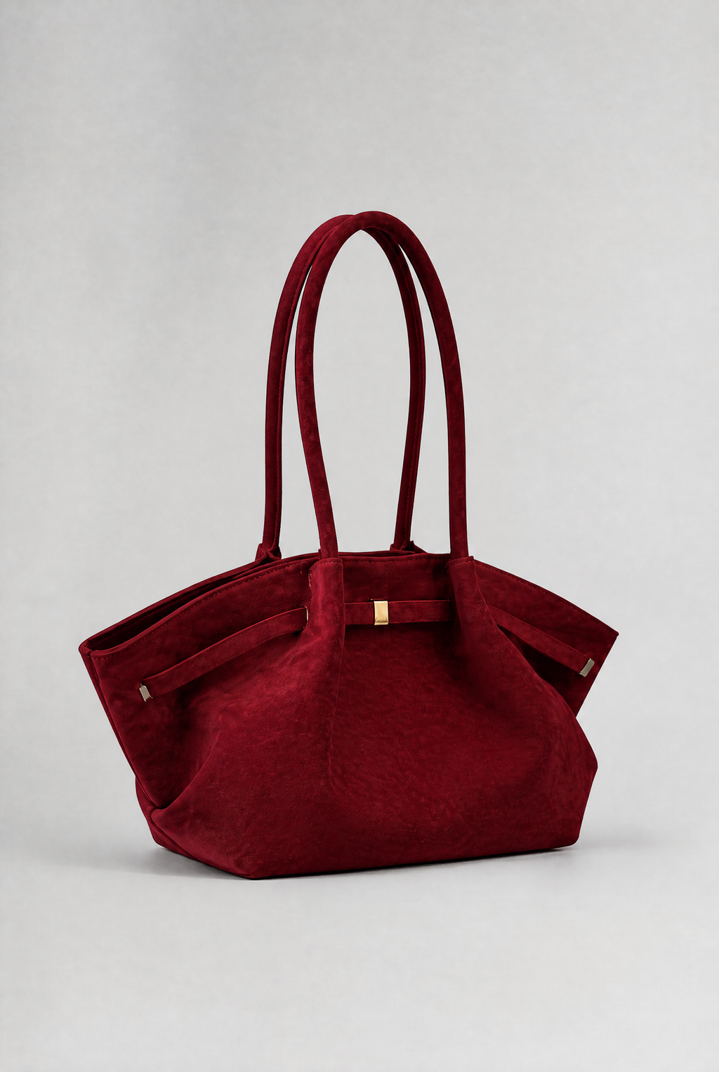 Women’s Suede-Effect Tote Bag Belt Detail