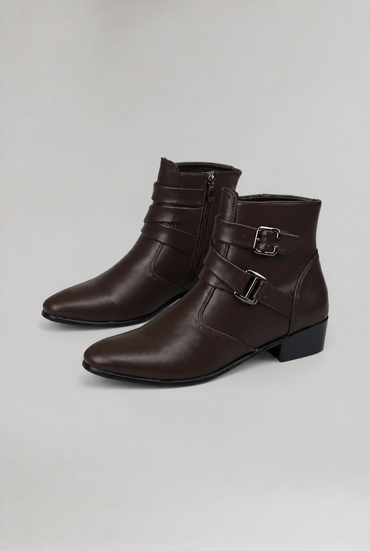 Men’s Pointed Toe Harness Boots