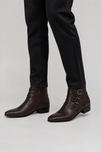 Men’s Pointed Toe Harness Boots