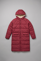 Women’s Fleece Lined Longline Quilted Puffer Coat