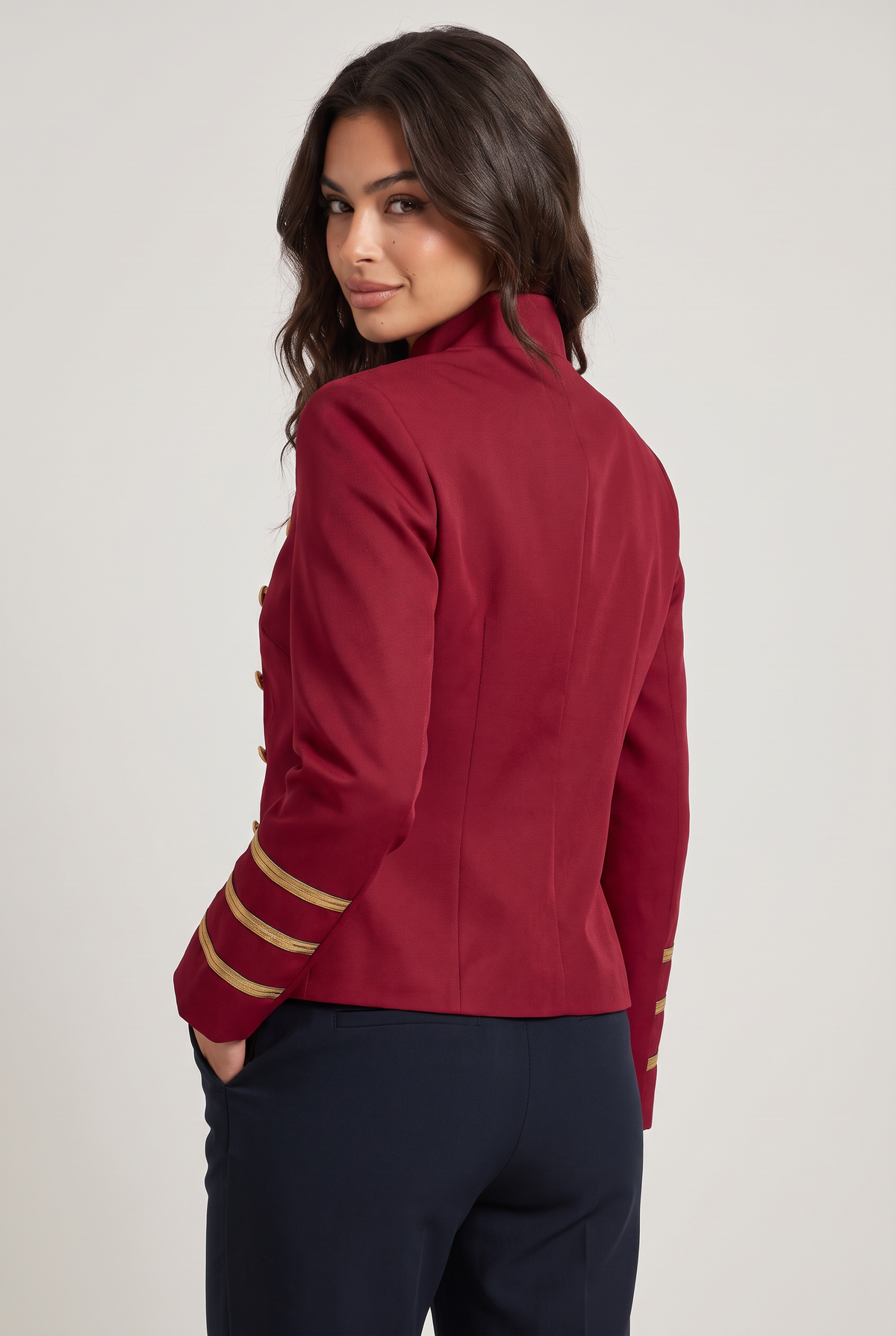 Women’s Napoleon Jacket with Braided Trim