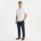 Men's Linen Short Sleeve Henley T-Shirt