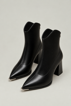 Women’s Pointed Toe Block Heel Ankle Boots