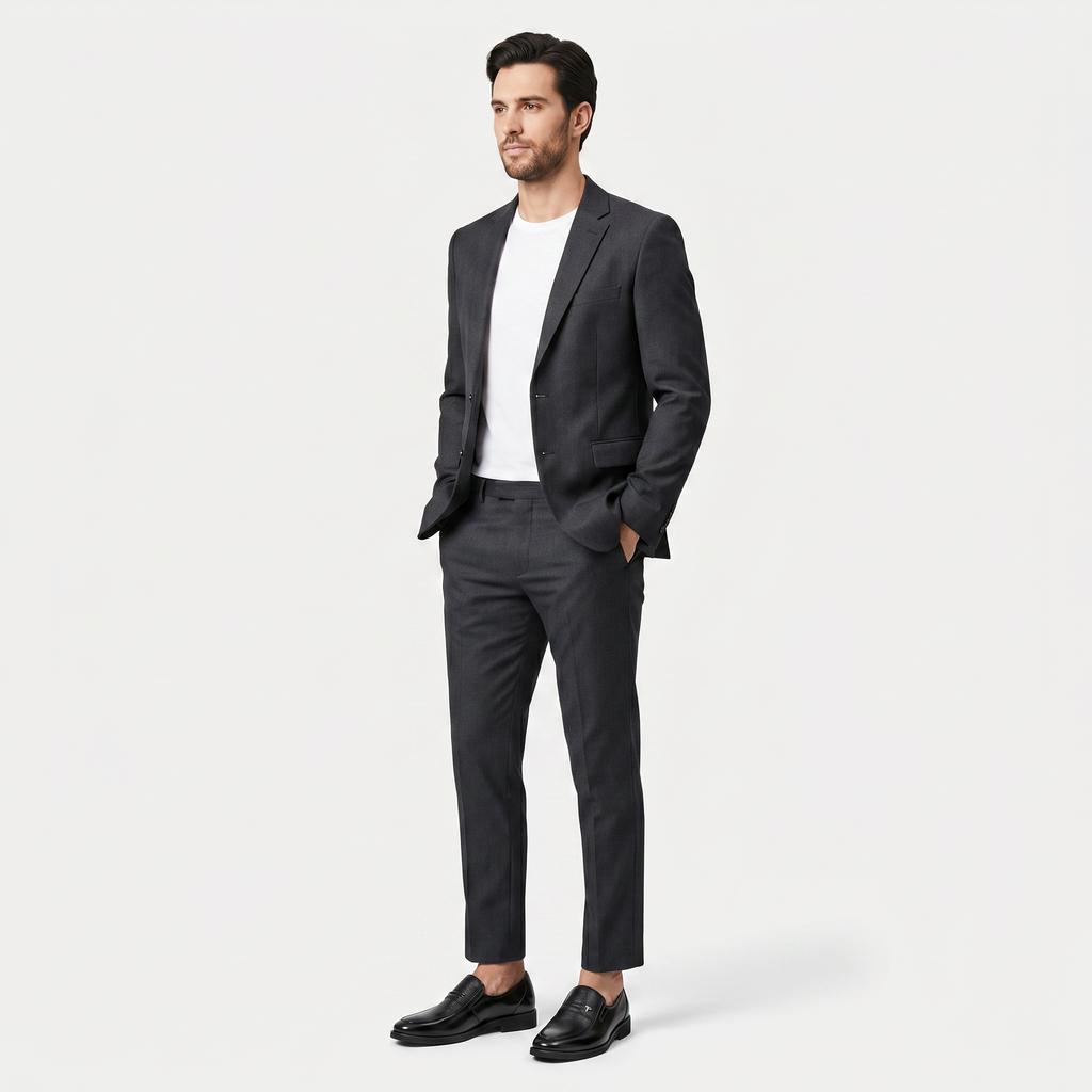 Men's Leather Slip-On Business Loafers