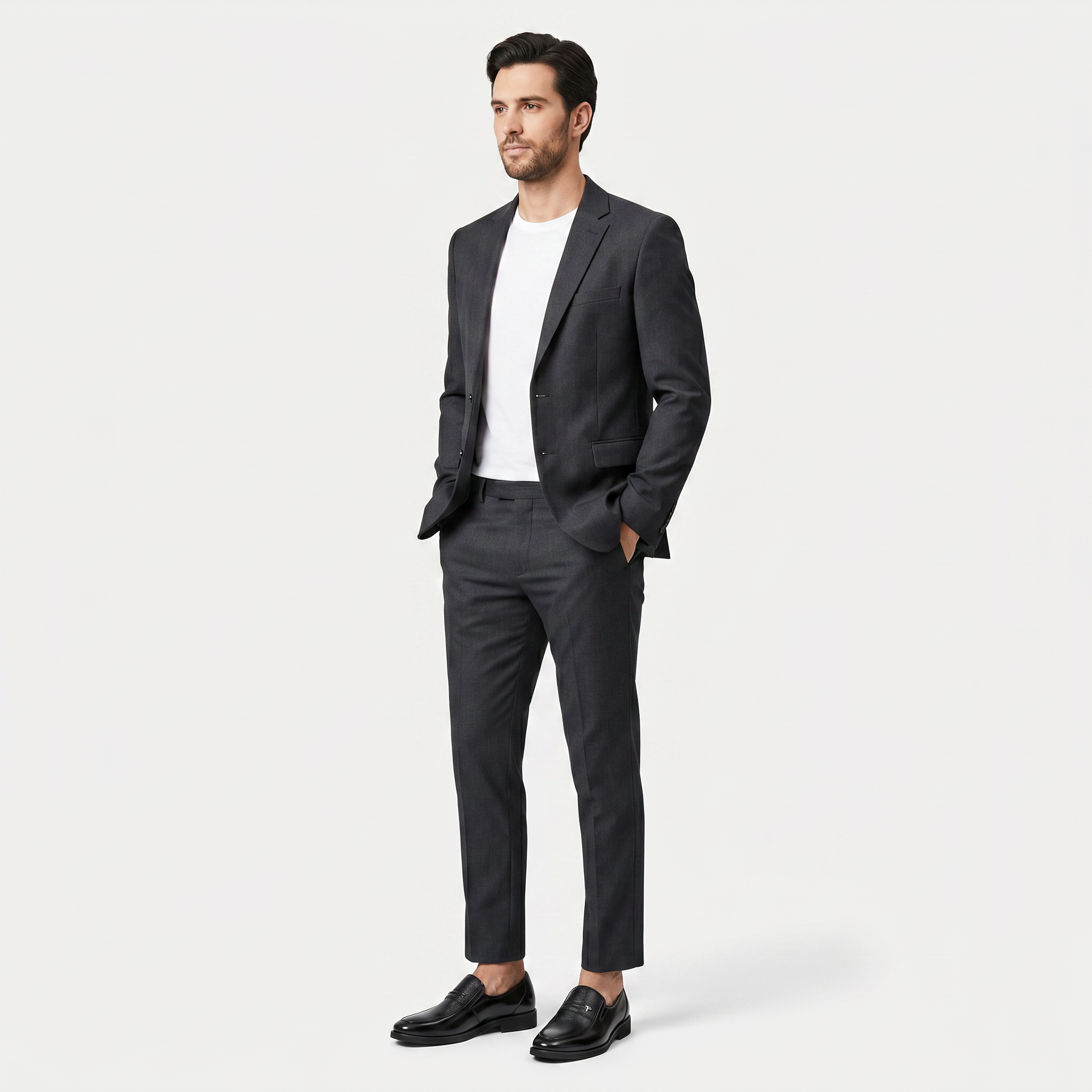 Men's Leather Slip-On Business Loafers