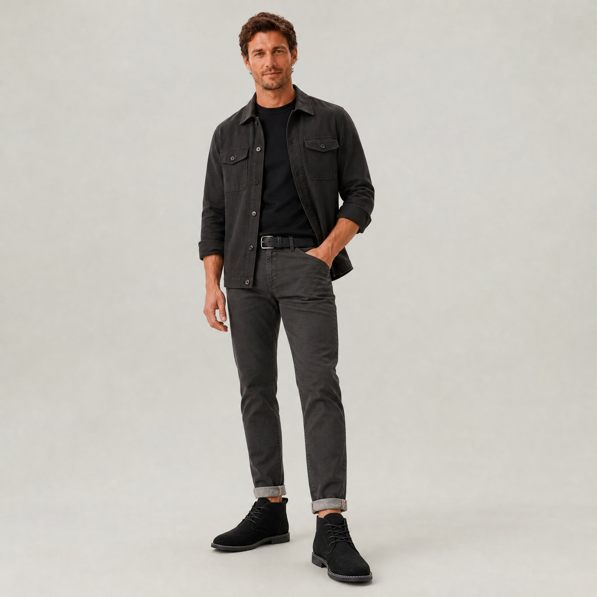 Men's Suede Chukka Boots – Lace-Up Desert Ankle Boots