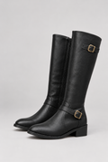 Women’s Riding Boots Buckle Detail