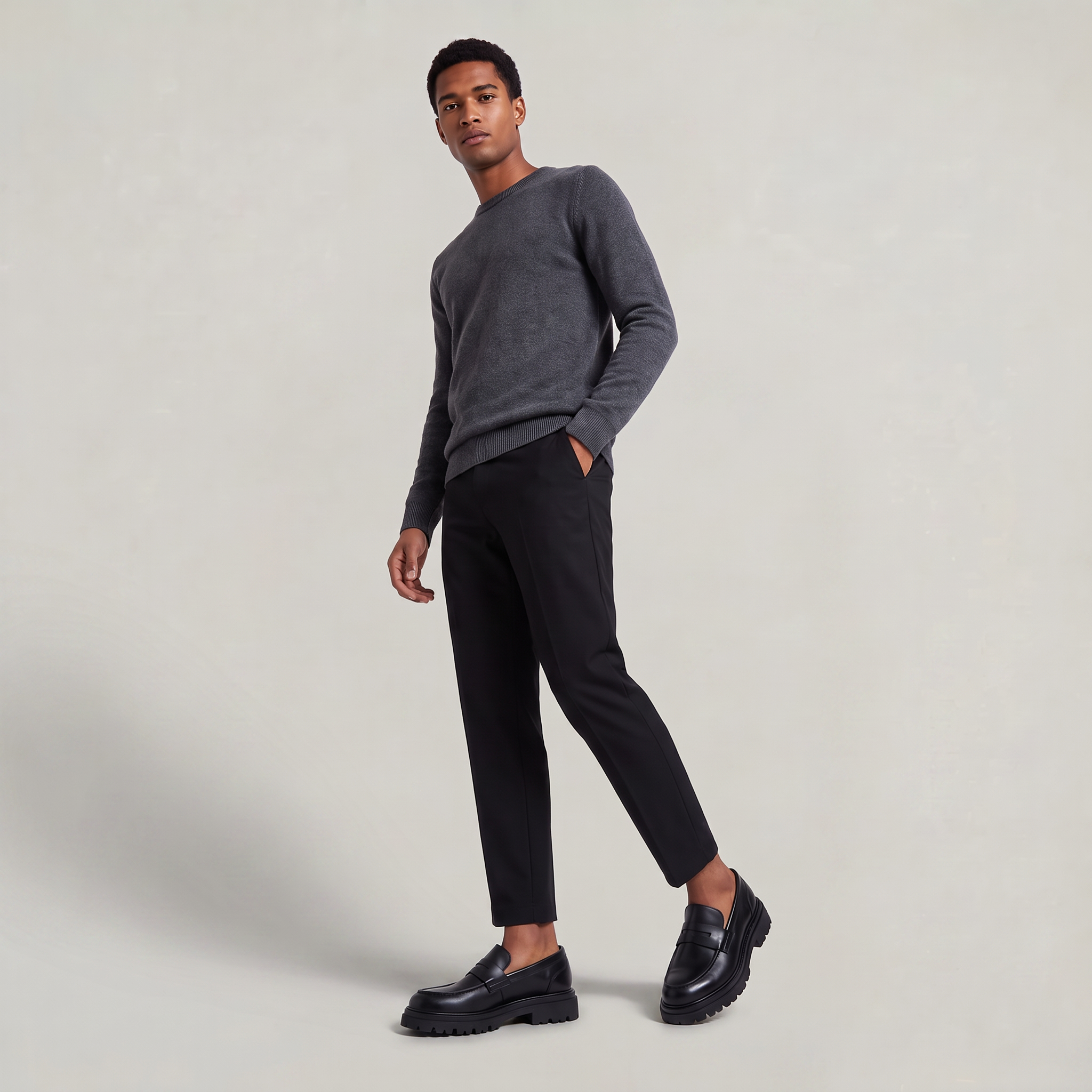 Men's Chunky Loafers - Lug Sole Penny Loafer Slip On