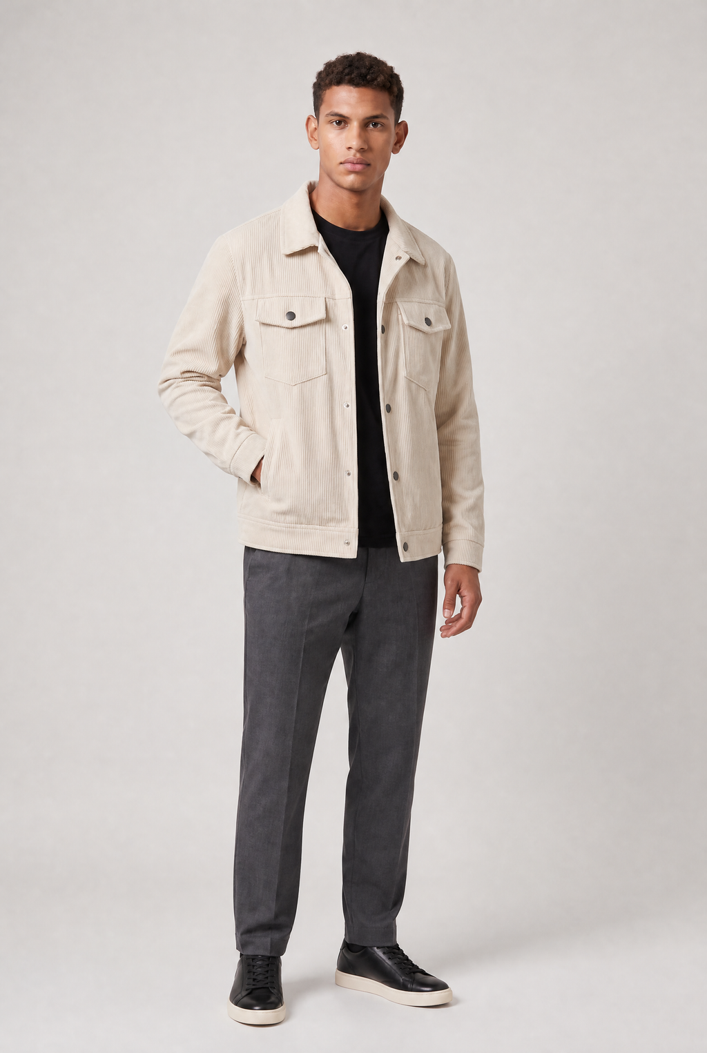 Men's Corduroy Jacket - Chore Workwear Button Up