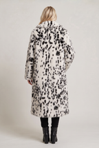 Women’s Dalmatian Print Faux Fur Coat