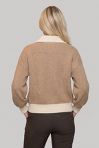 Women’s Contrast Collar Quarter Zip Jumper