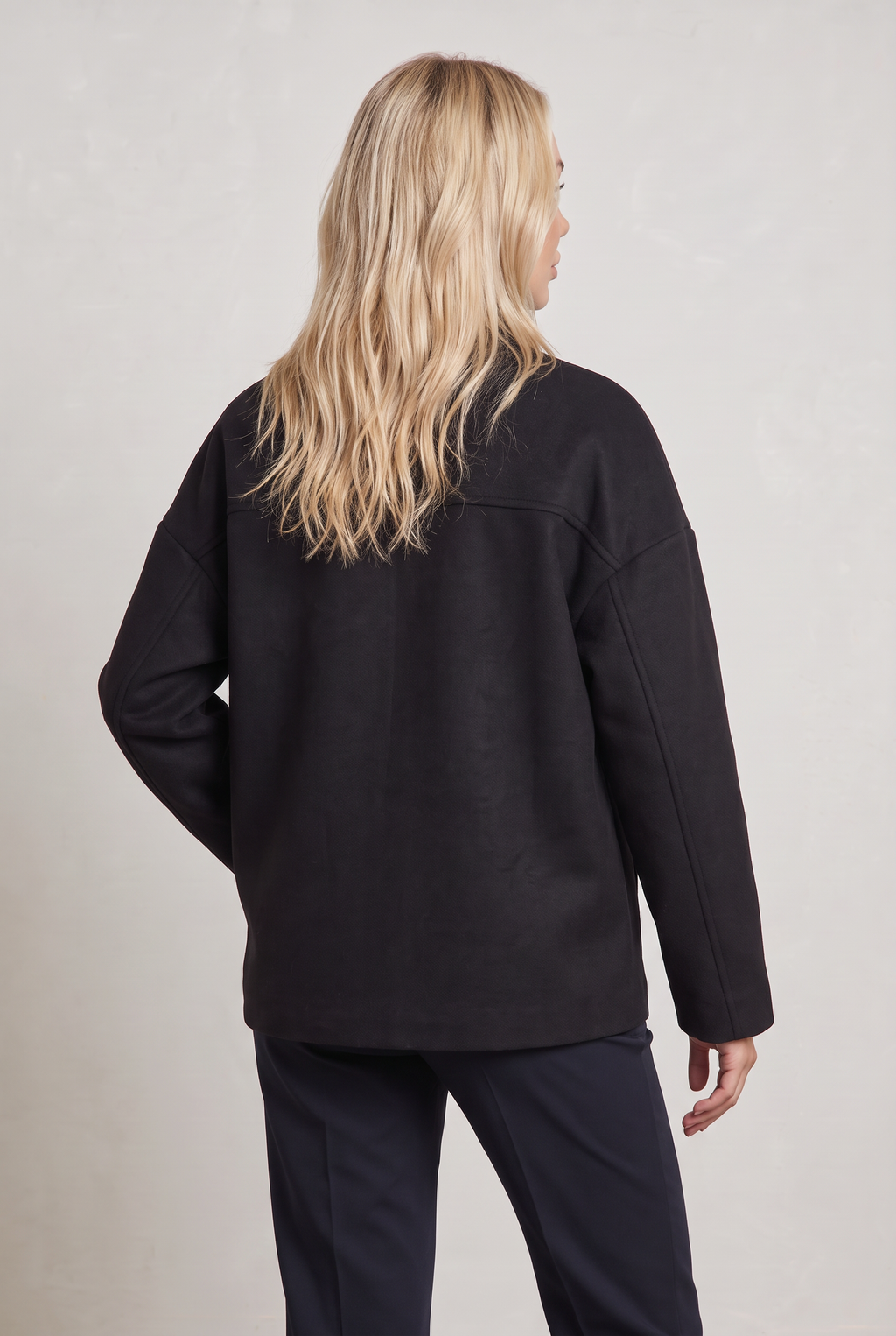 Women’s Double-Breasted High Collar Pea Coat