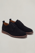 Men's Suede Look Brogue Derby Shoes