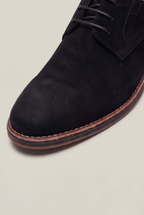 Men's Suede Look Brogue Derby Shoes