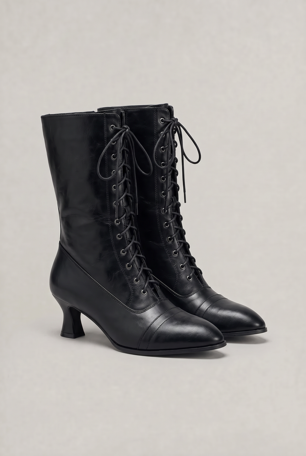 Women’s Victorian Lace Up Heeled Boots