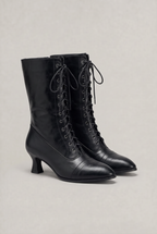 Women’s Victorian Lace Up Heeled Boots