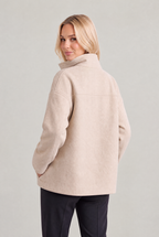 Women’s Double-Breasted High Collar Pea Coat