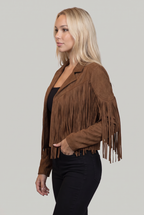 Women's Suede Fringe Cowboy Jacket