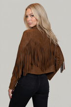 Women's Suede Fringe Cowboy Jacket