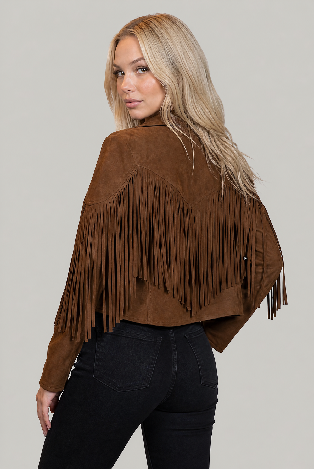 Women's Suede Fringe Cowboy Jacket